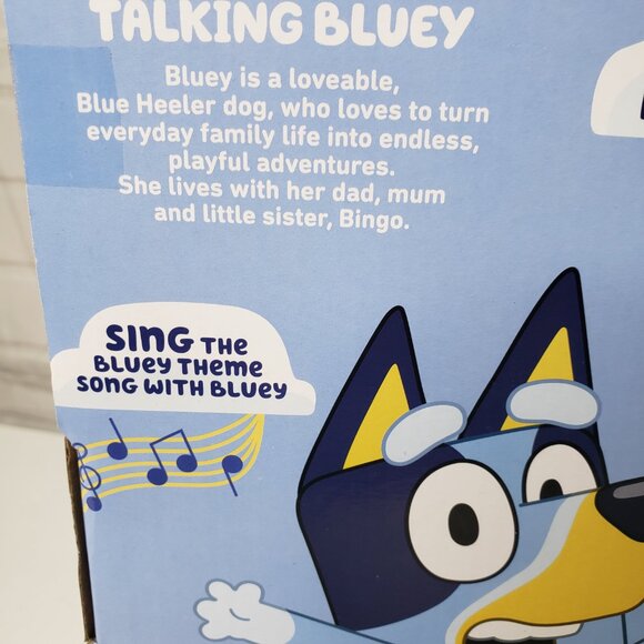 NEW Talking Bluey Dog Plush 13" Musical Stuffed Animal Soft Toy - Picture 7 of 9
